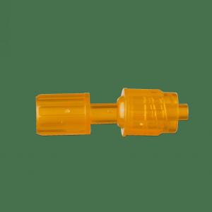 OD4.0mm Plastic Medical Components Rotating Male Luer Lock Connector Long Type