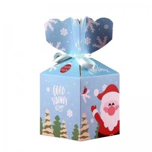 China Colorful 22cm Height Party Favor Paper Bags , Sweet Candy Box For Christmas supplier