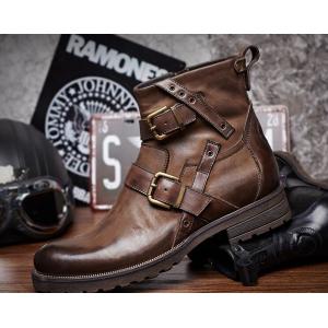Genuine Leather British Retro Mens Martin Boots / Trendy Chelsea Boots
