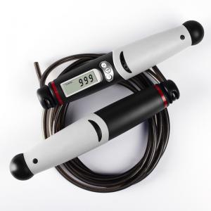 China Indoor / Outdoor Fitness Jump Ropes , Calorie Skipping Rope With Digital Counter supplier