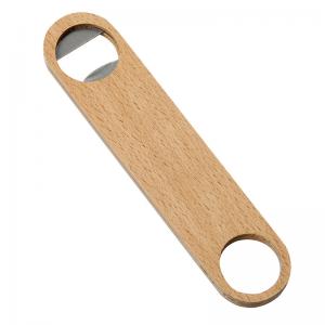 China Beech Wood Metal Bottle Opener Sublimation - Perfect For Gifting 4cm supplier
