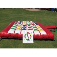 China Outdoor Inflatable Interactive Games , Giant Inflatable Twister Game on sale