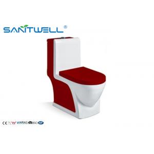 China Commercial Colored Single Piece Toilet Common Glaze SWC111 720*365*785 MM Ceramic basin supplier