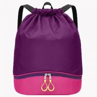 China Outdoor Sports Drawstring Basketball Bag Backpack With Shoe Compartment on sale