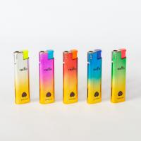 China Fashionable Design Dy-F018 Windproof Plastic Gas Lighter with Customization Option on sale