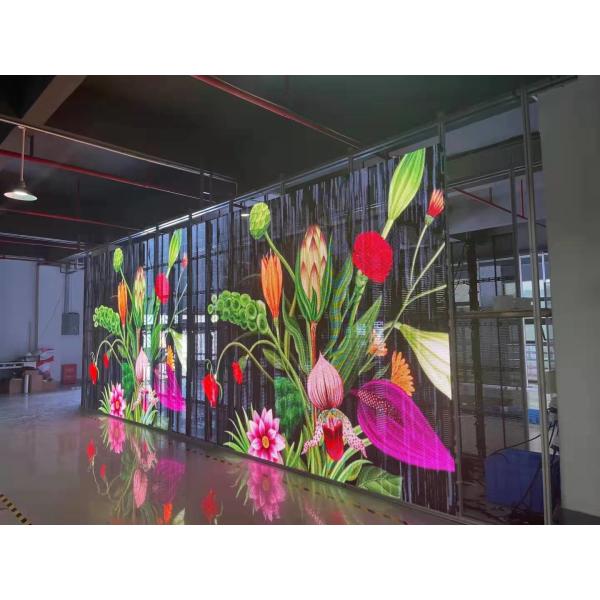 Wafer Chip Transparent LED Panel , High Visibility Transparent LED Screen transparent led screen display