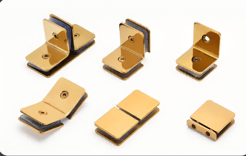 China Bisagra de ducha de vidrio duradero con abrazadera de ángulo recto de 90 grados para una instalación segura de paneles de vidrio templado en cuartos de ducha wholesale