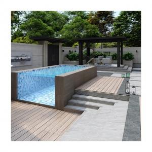100mm High Light Transmission Diaphaneity Aupool Above Ground Fibreglass Swimming Pool