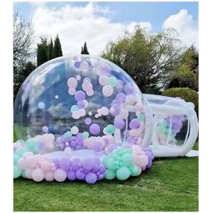 China 3m with blower air pump kids play transparent bubble house inflatable snow globe supplier