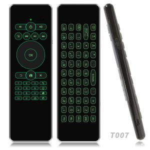 China Smart TV Air Keyboard Mouse , Air Mouse Remote Keyboard With 7 Colors Backlight supplier