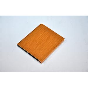 Wood Grain Aluminium Profiles For Building Furniture , Alloy 6063-T5