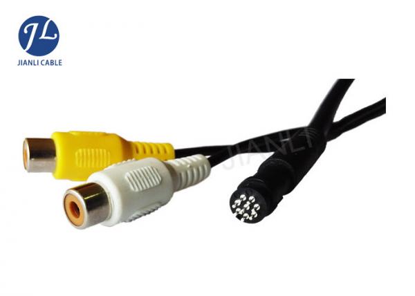 Waterproof BNC RCA Cable DC Power Adapter Harness For CCTV Security Camera