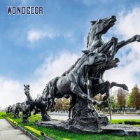 China Metal Brass Bronze Horse Sculpture 225cm For Garden Decoration on sale