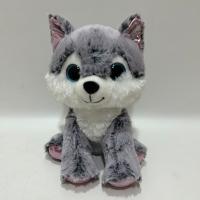 China 2024 New Big Eyes Series Sitting Husky Plush Toy BSCI Audit Factory on sale