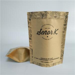 Eco-Friendly and Safe Material Quality Assurance Kraft Paper Bag Custom Printing Biodegradable Paper Pouch