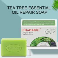 China 100% Natural Organic Handmade Soap Original Essence Clearing Oil Control Anti Acne Tea Tree Soap on sale