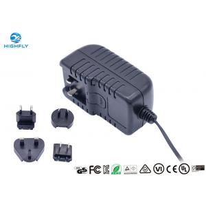 China 18V 1A Interchangeable Plug Power Adapter Power Supply With UL CE GS Certifications supplier
