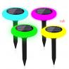 Color Waterproof IP65 Outdoor Flat Solar Lights 50lm Auto Charging