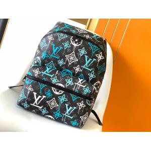 Multicolor Discovery Designer Brand Backpack LV Graffiti Bag Green