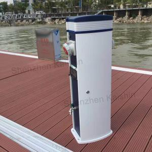 Marina Plastic Dock Water Power Pedestal Pontoon Jetty Plastic Power Pedestal Marine Bollards Service Pedestal