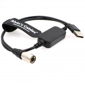 4 cable de la alimentación por USB de Pin Male Hirose To Boost 12V para los dispositivos de los sonidos 688 633/enfoque F4 F8/Zaxcom