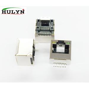 China conector RJ45 protegido Ultra-fino com diodo emissor de luz, tipo de superfície da montagem, H12.9MM wholesale