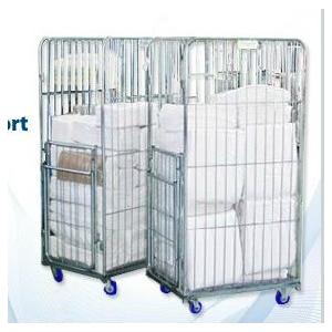 China Logistic Roll Wire Mesh Cage Storage Collapsible Pallet Bin Used Steel Containers for Sale supplier