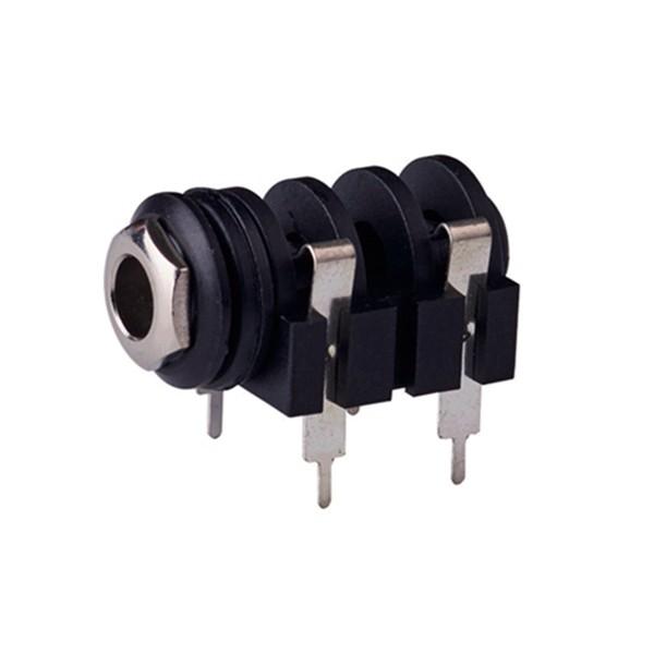 Panel Mounted Small Electrical Connectors 6 Pin Female Socket Stereo Headphone