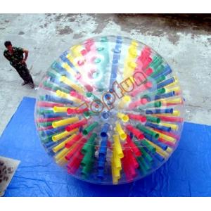 Shinning Colorful PVC Body Inflatable Zorb Ball Customized With D-rings For Show