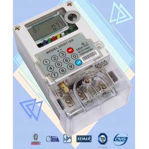 Two Way Communication Single Phase Watt Hour Meter Polycarbonate Build - In GPRS