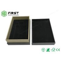 China Customized Gold Foil Logo Luxury Rigid Cardboard Perfume Gift Packaging Boxes With Lid on sale