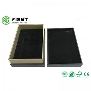 China Customized Gold Foil Logo Luxury Rigid Cardboard Perfume Gift Packaging Boxes With Lid supplier