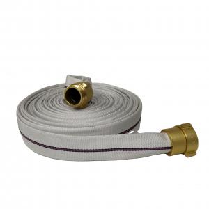 China 250psi 1inch Durable Single Jacket Fire Hose High Strength For Fire Fighting supplier