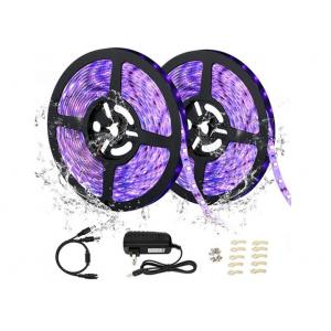 China LED UV Black Light Strip Kit 12V LED Ribbon Light Strip 2835 IP65 Waterproof UV LED Strip supplier