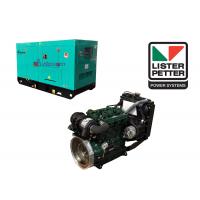 China Soundproof 50Hz 60Hz Lister Petter Diesel Generator Set on sale