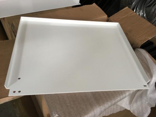 White powder coating panel with tapping and bending for the outdoor light box