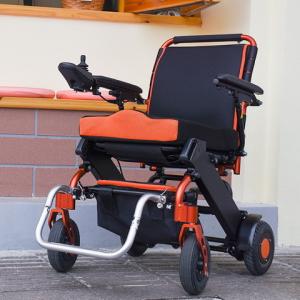 Electric Foldable Wheelchair 6km/H With Rigid PU Tyre