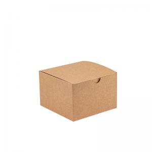 Brown Kraft Paper Boxes For Food Waterproof Oilproof Eco Friendly