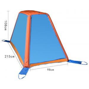 Blue 190T Polyester TPU Air Pop Up Tent Air Pole One Man Blow Up Dome Tent