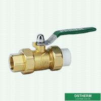 China Strong Union Fast Flow Ball Valve With Brass Plastic Female Connector on sale