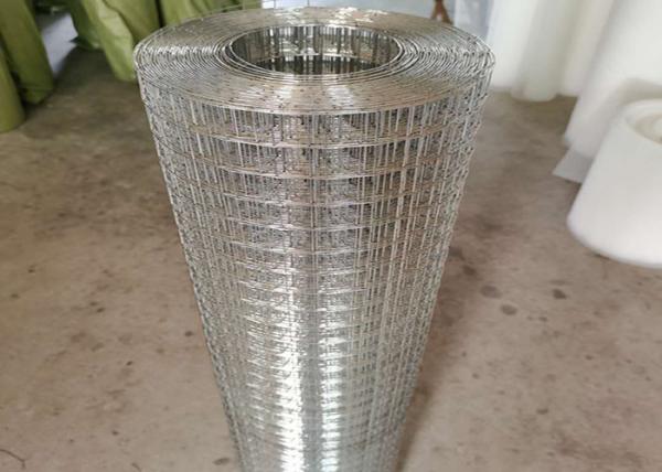 1/4 Inch Galvanized Welded Wire Mesh , PVC Coated Welded Wire 22 Gauge