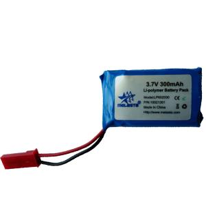 3.7V 300mAh Lithium Polymer Battery Pack , LP602030 Lithium Battery
