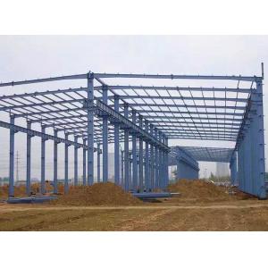 China Prefabricated Steel Frame Structure Metal Building / Steel Building Erection Workshop supplier