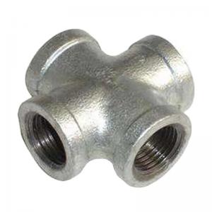 China Customized Galvanized Malleable Cast Iron Pipe Fittings for Equal and Connections supplier