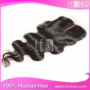 China high quality unprocessed virgin hair silk base lace closure supplier