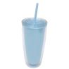 China TOUR Applicable Adults 24oz BPA Free Double Wall Plastic Tumbler with Straw and Lid wholesale