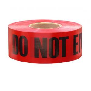 Red Danger Do Not Enter Tape,Quarantine Tape 3” x 1000’Safety Barrier Hazard Warning Barricade Tape Non-Adhesive for