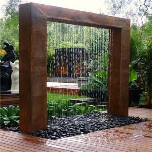 China Modern Weathering Steel Corten Steel Wall Water Feature ISO9001 supplier