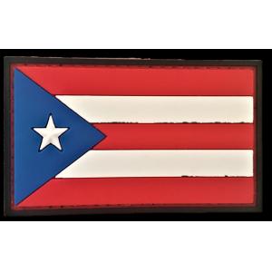 Puerto Rico PR Flag PVC Patch Sniper SEAL Recon SOI Ranger Sew On Backing