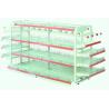 Single Sided Metal Display Shelving Six Layers Cold Rolled Steel Material